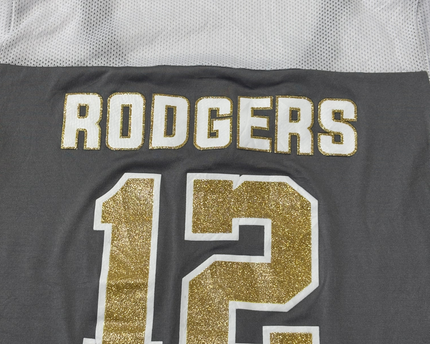 NFL Team Apparel Gray Green Bay Packers Aaron Rodgers #12 Women's Jersey