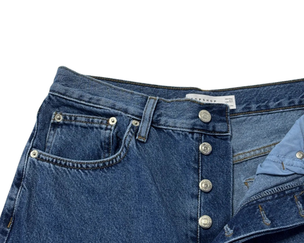 Topshop Blue Kort Straight Leg Jeans W/Tags