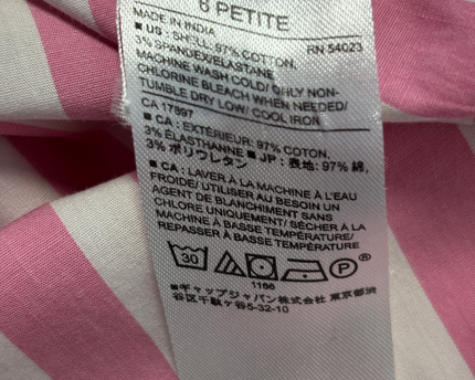 Banana Republic Pink Striped Pleated Cuff Button-Down Shirt