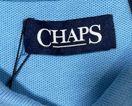 CHAPS Light Blue Short Sleeve Polo Shirt
