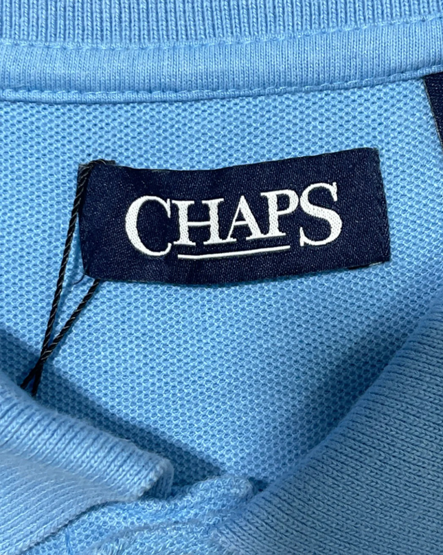 CHAPS Light Blue Short Sleeve Polo Shirt