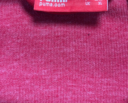 Puma Red Sporty Logo Zip-Up Track Jacket