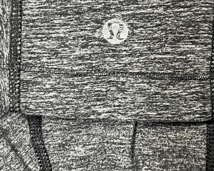 Lululemon Grey Heathered Asymmetrical Zip Running Hoodie
