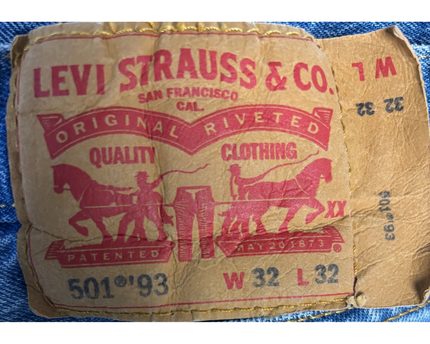 Levi's Blue 501 '93 Straight Leg Jeans