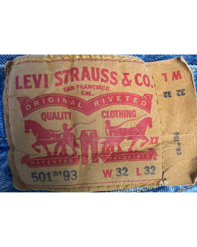Levi's Blue 501 '93 Straight Leg Jeans