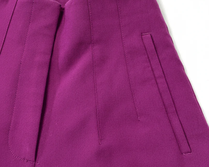 ZARA Purple High-Waisted Straight Leg Trousers