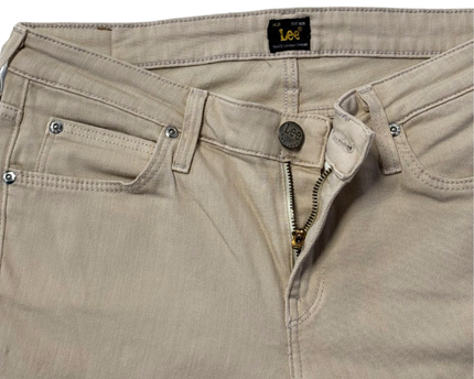 Lee Beige Scarlett Slim Fit Stretch Jeans