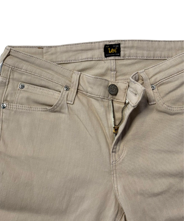 Lee Beige Scarlett Slim Fit Stretch Jeans