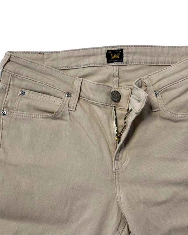 Lee Beige Scarlett Slim Fit Stretch Jeans