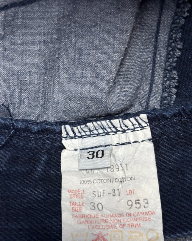 New Time Dark Blue High-Waisted Straight Leg Denim Jeans