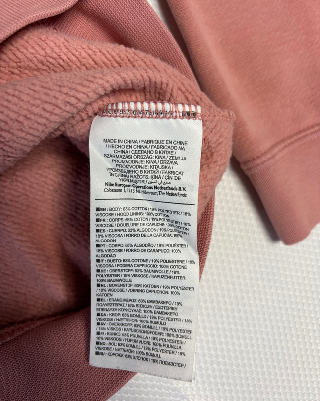 Nike Pink Full-Zip Fleece Hoodie
