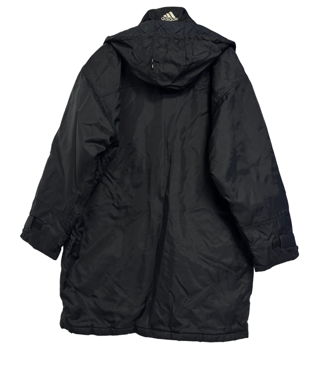 Adidas Black Long Puffer Parka Jacket