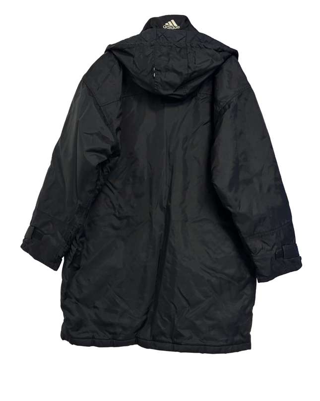 Adidas Black Long Puffer Parka Jacket