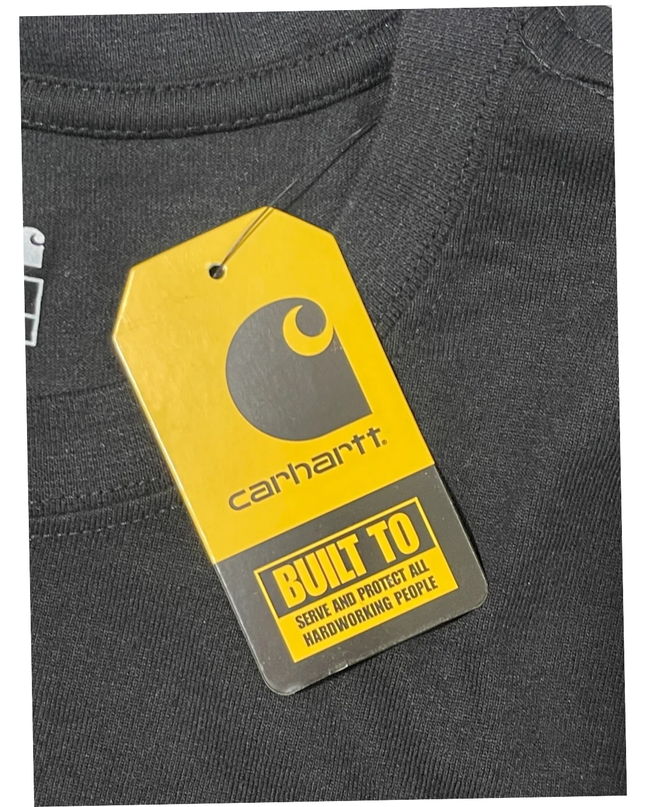 Carhartt Men's K87 Loose Fit Short-Sleeve Pocket T-Shirt - Black W/Tags