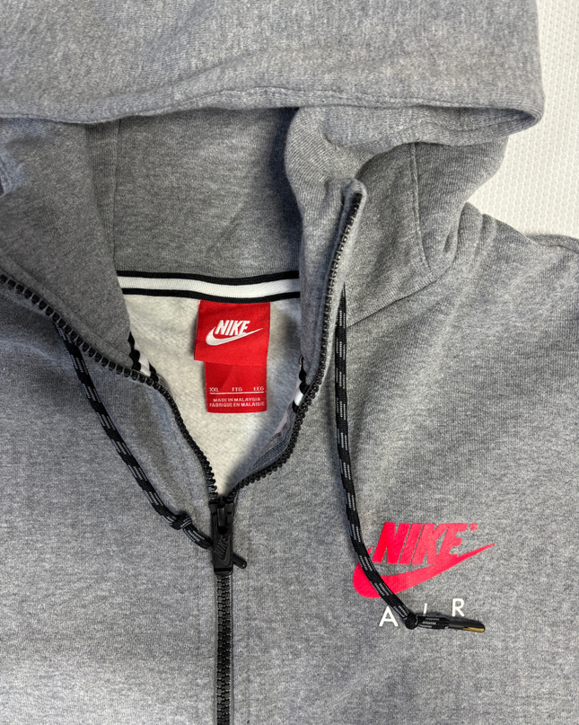 Nike Grey Air Full-Zip Hooded Sweatshirt