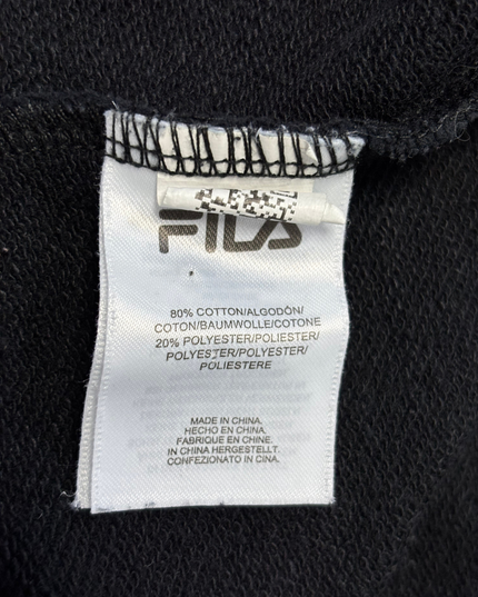 FILA Black Leopard Print Graphic Crewneck Sweatshirt