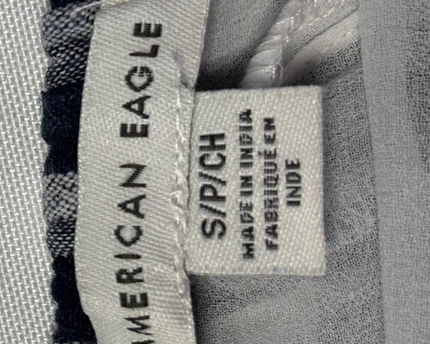 American Eagle Black and White Checkered Halter Neck Mini Dress