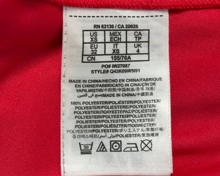 Guess Red Sleeveless Chiffon Mini Dress