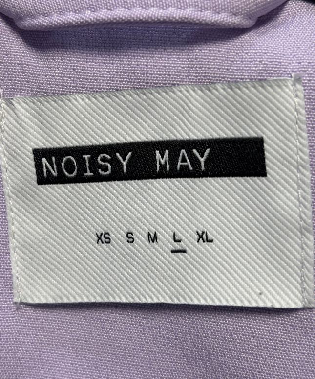 Noisy May Lilac Double-Breasted Structured Blazer