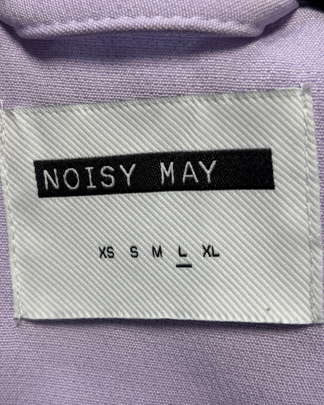 Noisy May Lilac Double-Breasted Structured Blazer