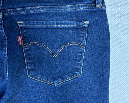 Levi's 314 Shaping Straight Dark Blue Jeans