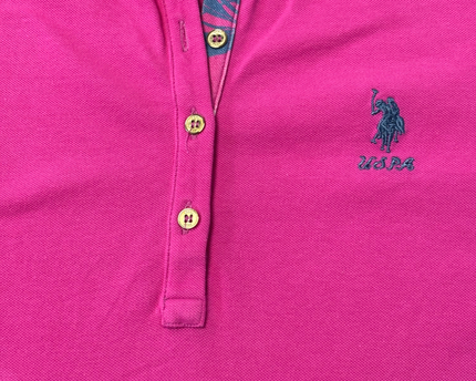 U.S. Polo Assn. Pink Short Sleeve Polo Shirt