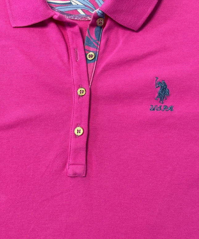 U.S. Polo Assn. Pink Short Sleeve Polo Shirt