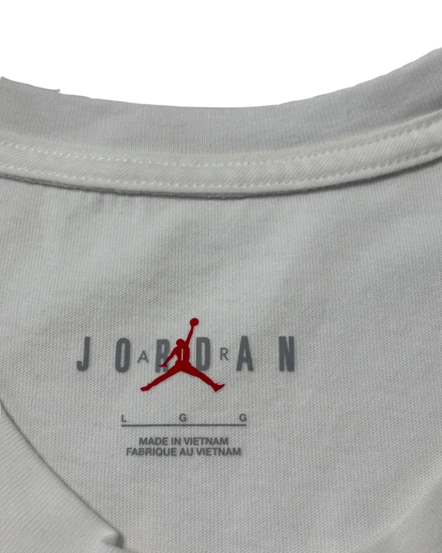Jordan White Jumpman Logo Crew Neck T-Shirt