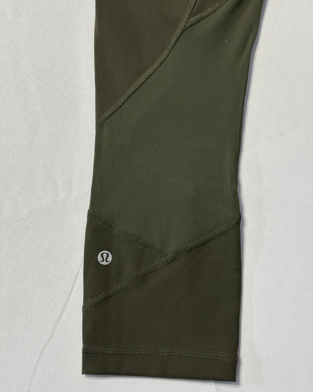 Lululemon Olive Green All The Right Places Crop Leggings