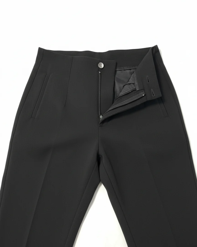 Zara Black High-Waisted Tailored Trousers