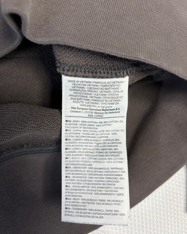 Nike Grey Track & Field Half-Zip Logo Hoodie