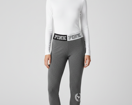 PINK Victoria's Secret Grey Yoga Leggings