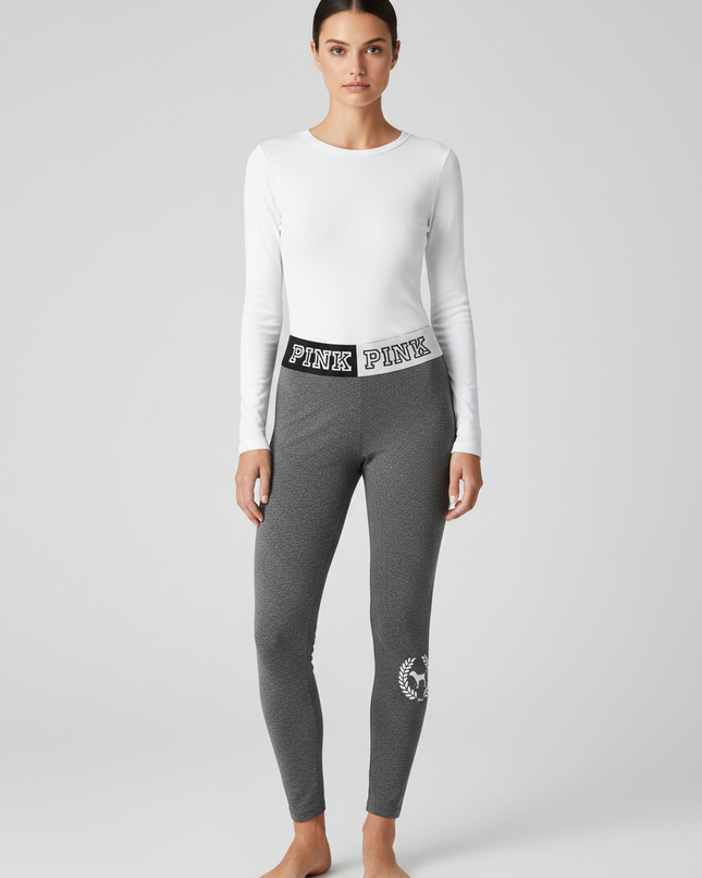 PINK Victoria's Secret Grey Yoga Leggings
