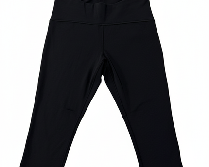 Lululemon Black Cropped Mesh Leggings