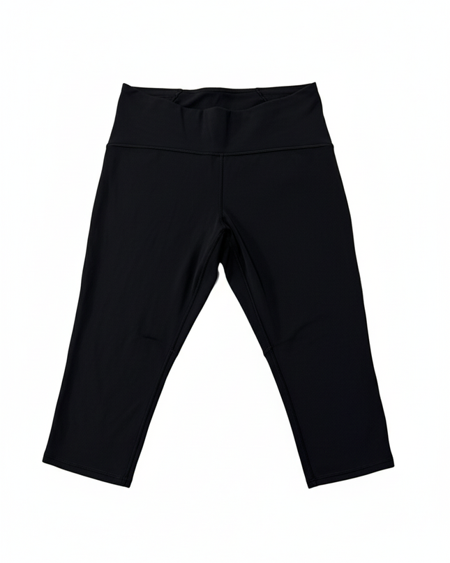 Lululemon Black Cropped Mesh Leggings
