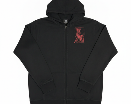 Quiksilver Black Graphic Full-Zip Hoodie