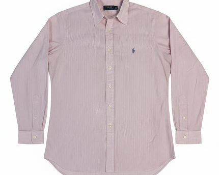 Polo Ralph Lauren Pink Striped Long Sleeve Button Down Shirt