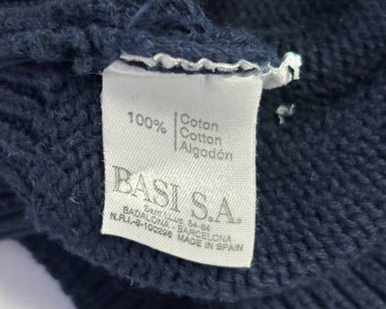 Lacoste Navy Blue Cotton Crewneck Sweater