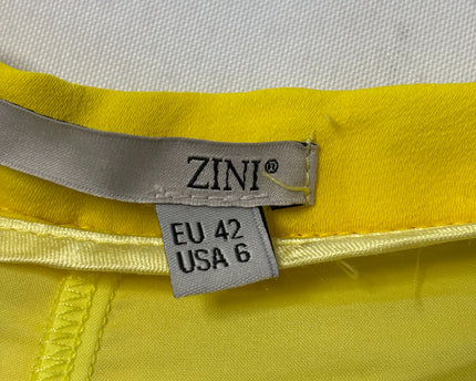 ZINI Yellow High-Waisted Wide Leg Pants