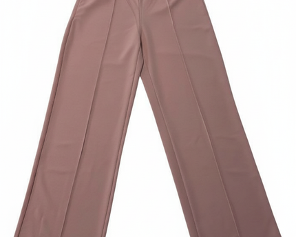 Dusty Rose Two-Piece Vest and Wide Leg Pant Co-ord Set
