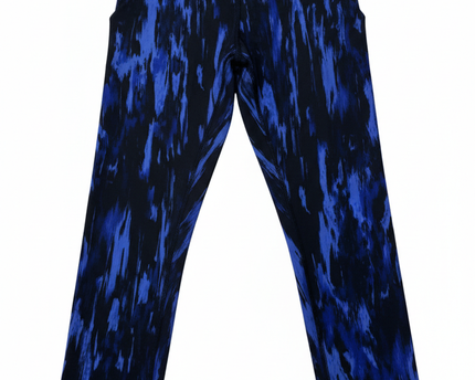 Lululemon High-Rise Abstract Blue Print Cropped Leggings
