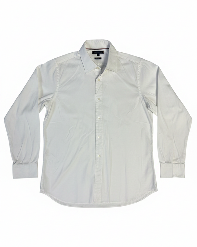 Tommy Hilfiger White Long Sleeve Button-Down Shirt