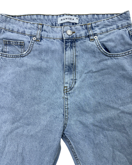 Manuka Wide Leg Light Blue Women Jeans - L | Waist: 31