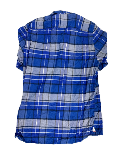 Tommy Hilfiger Regular Fit Brushed Check Dark Blue Shirt - M