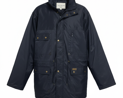 Panoply Navy Blue Heavyweight Technical Parka Jacket
