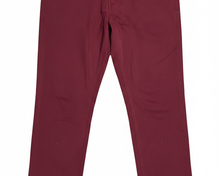 Michael Kors Burgundy Parker Slim Fit Pants