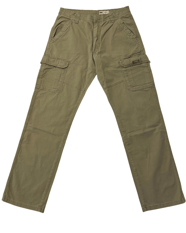 Wrangler Olive Green Relaxed Fit Stretch Cargo Pants