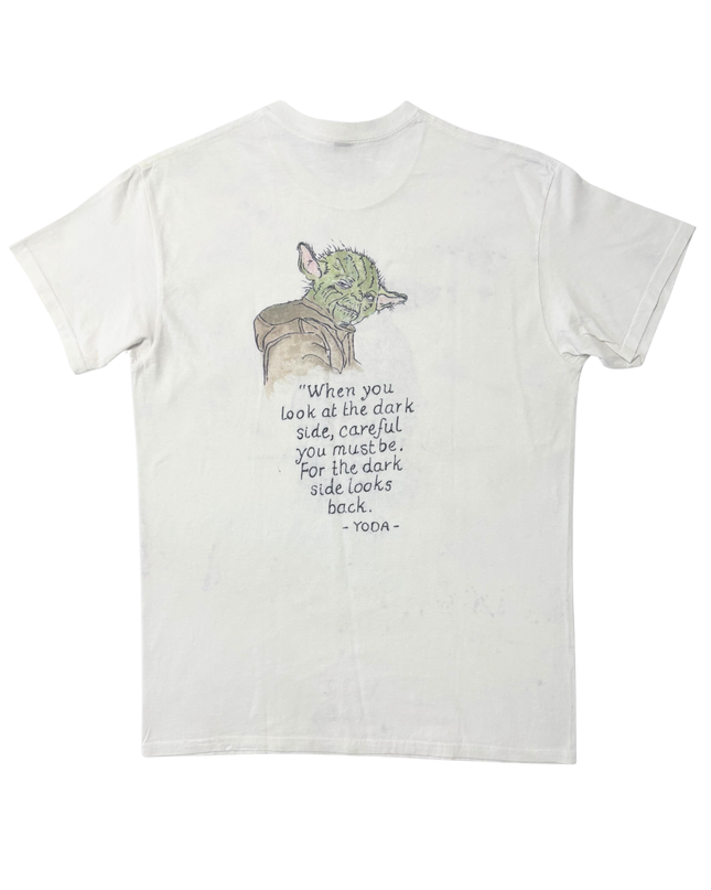 Gildan Star Wars Yoda Quote White Graphic T-Shirt - M