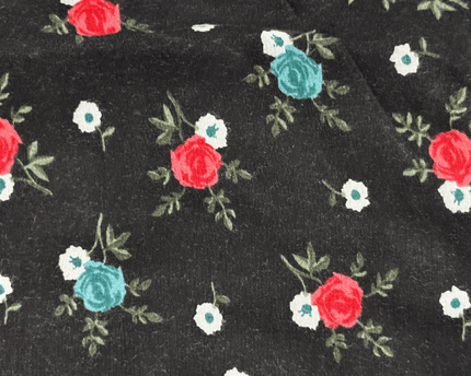 Vans Rubber Co. Short Sleeve Buttondown Shirt Floral Black