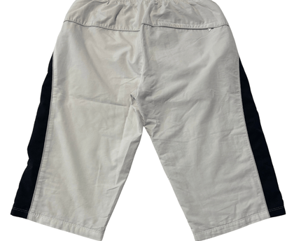 Nike White 3/4 Length Cropped Athletic Track Pants